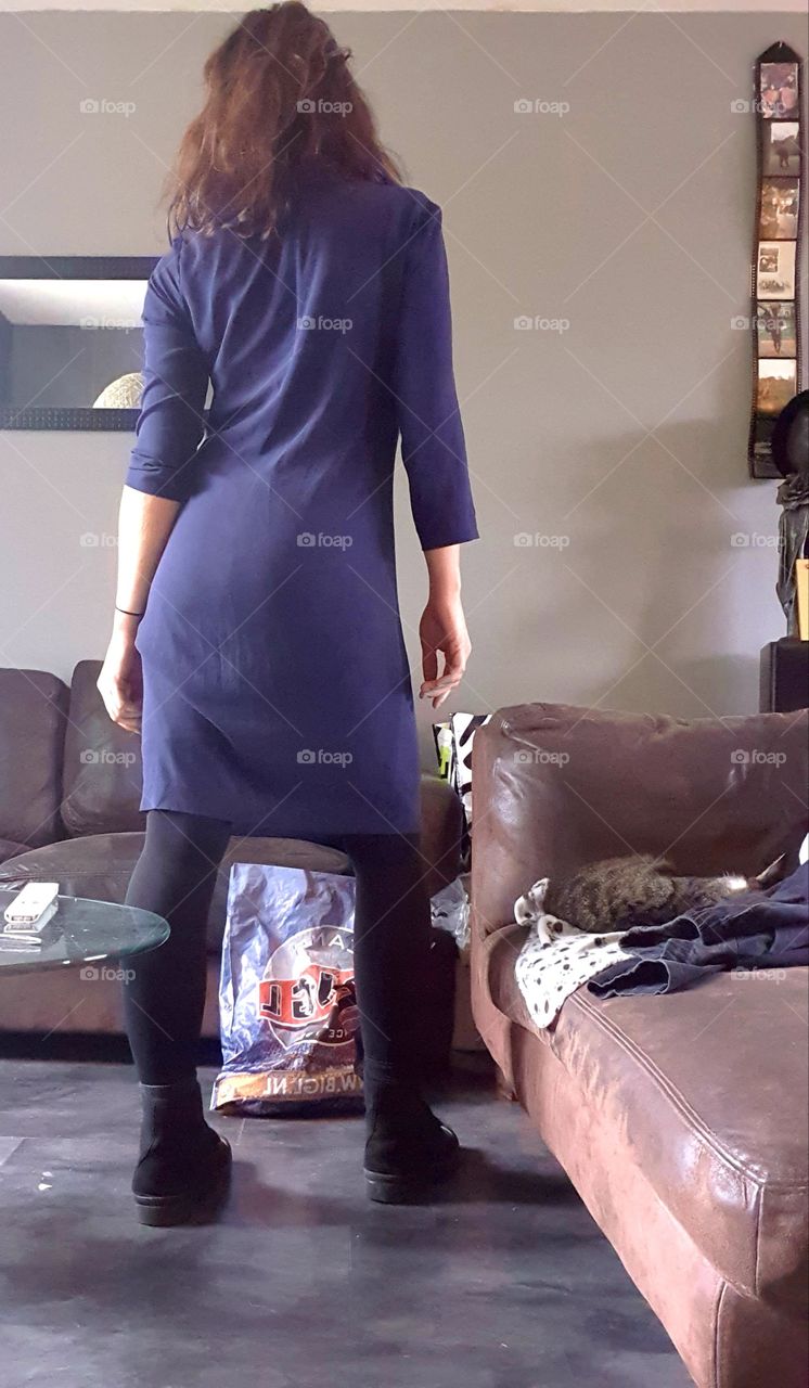 woman with back to camera