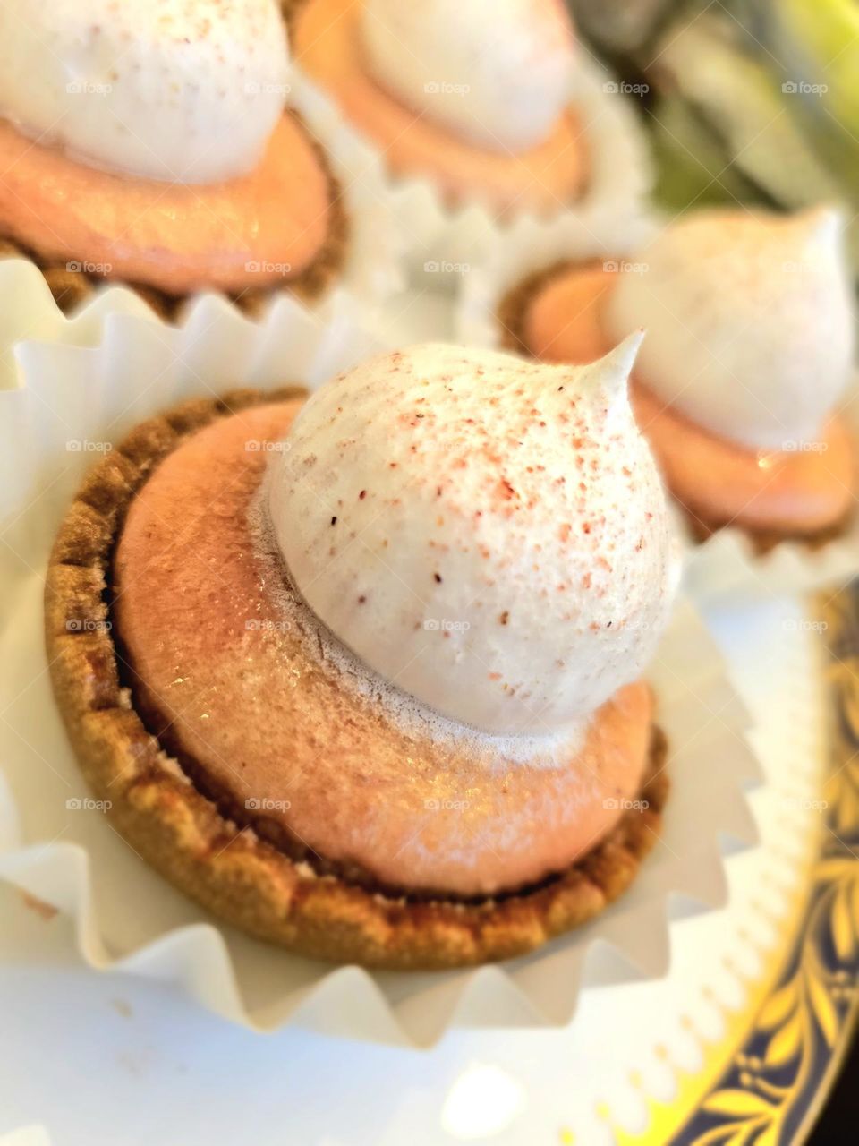 home made Strawberry Souffle Tart