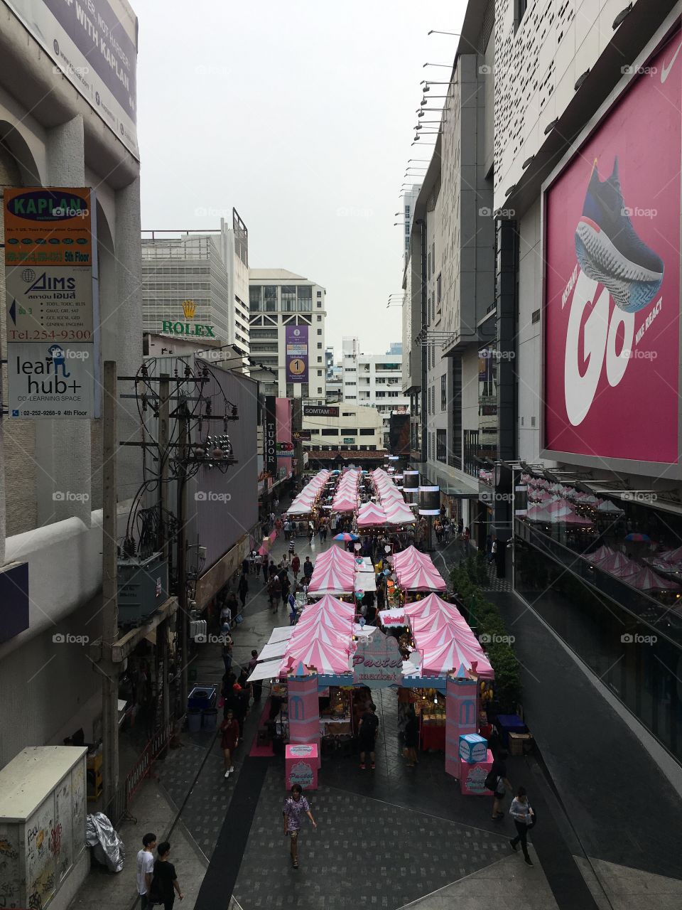 Open market at Siam area Bangkok Thailand 