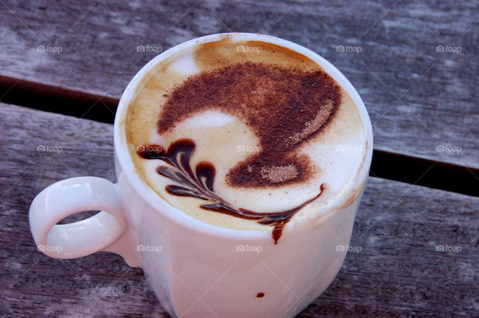 Kiwi cappuccino