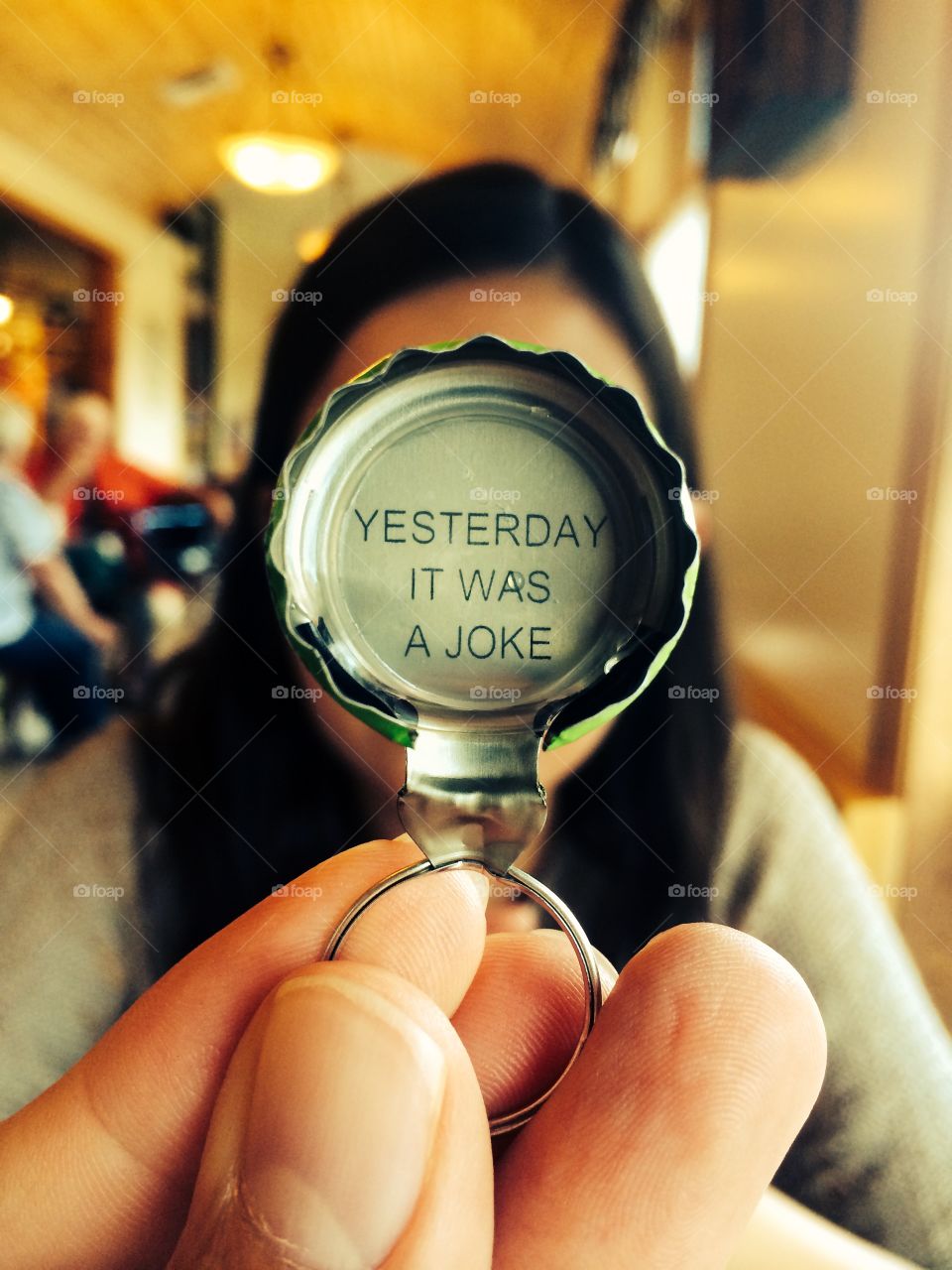 How rude of the bottle cap?! 