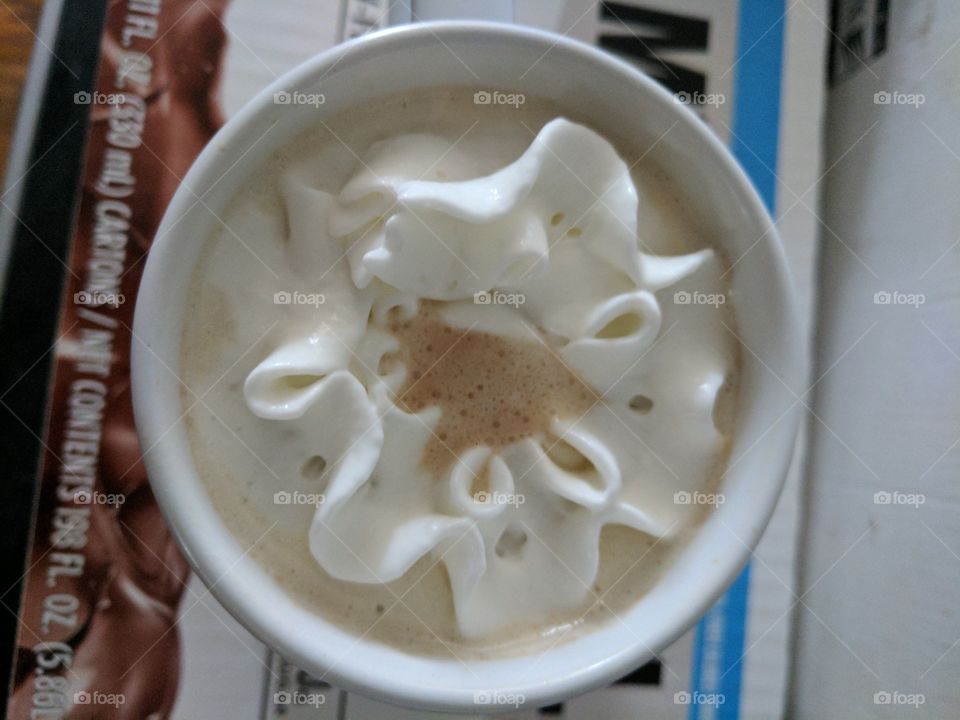 Coffee with Whip Cream