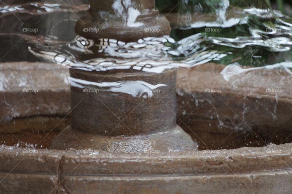 Water flowing in a fountain