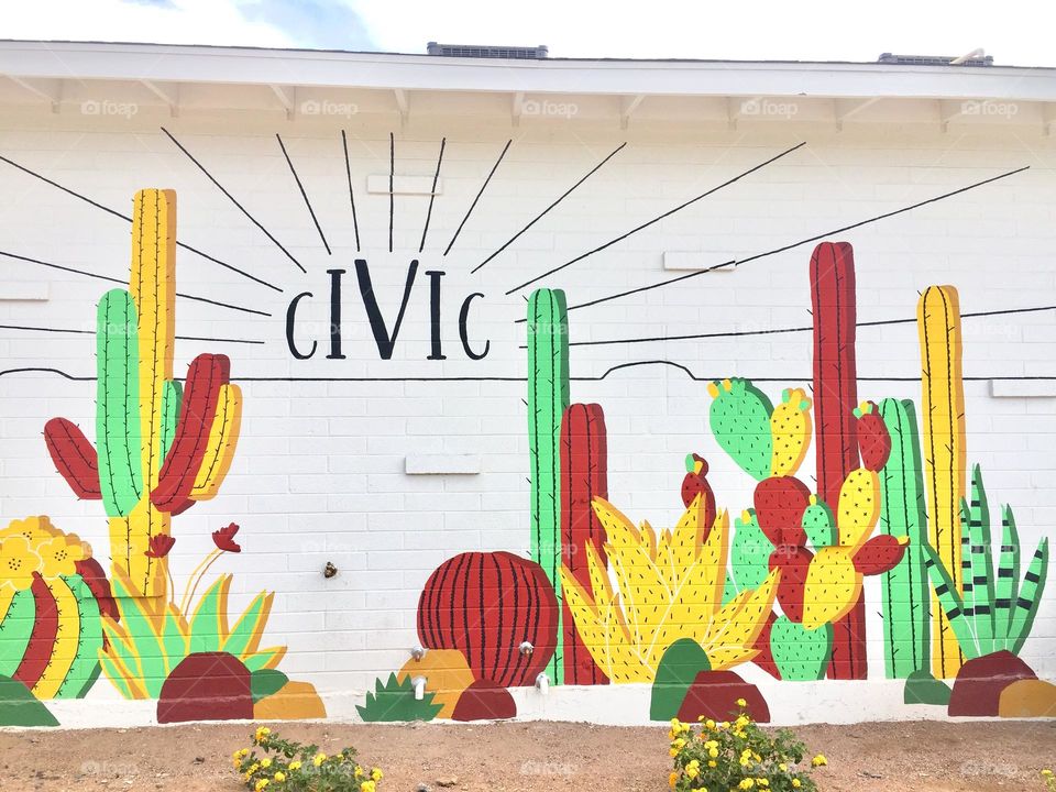 Chandler, AZ - Civic Coffee Shop. Loved the colors of the furniture, the atmosphere and their drinks. 