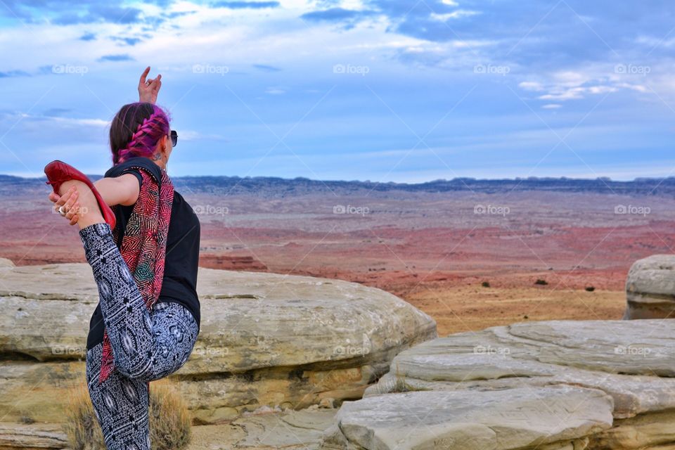 Yoga in the desert