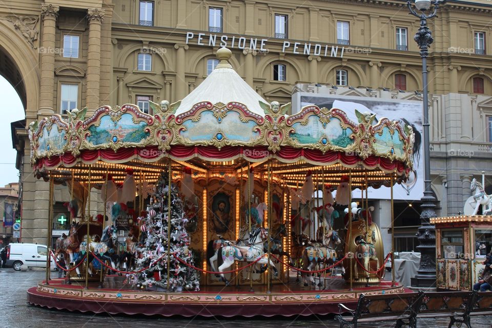 christmas carousel, Firenze