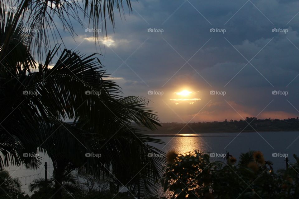 Reflection of the sunset