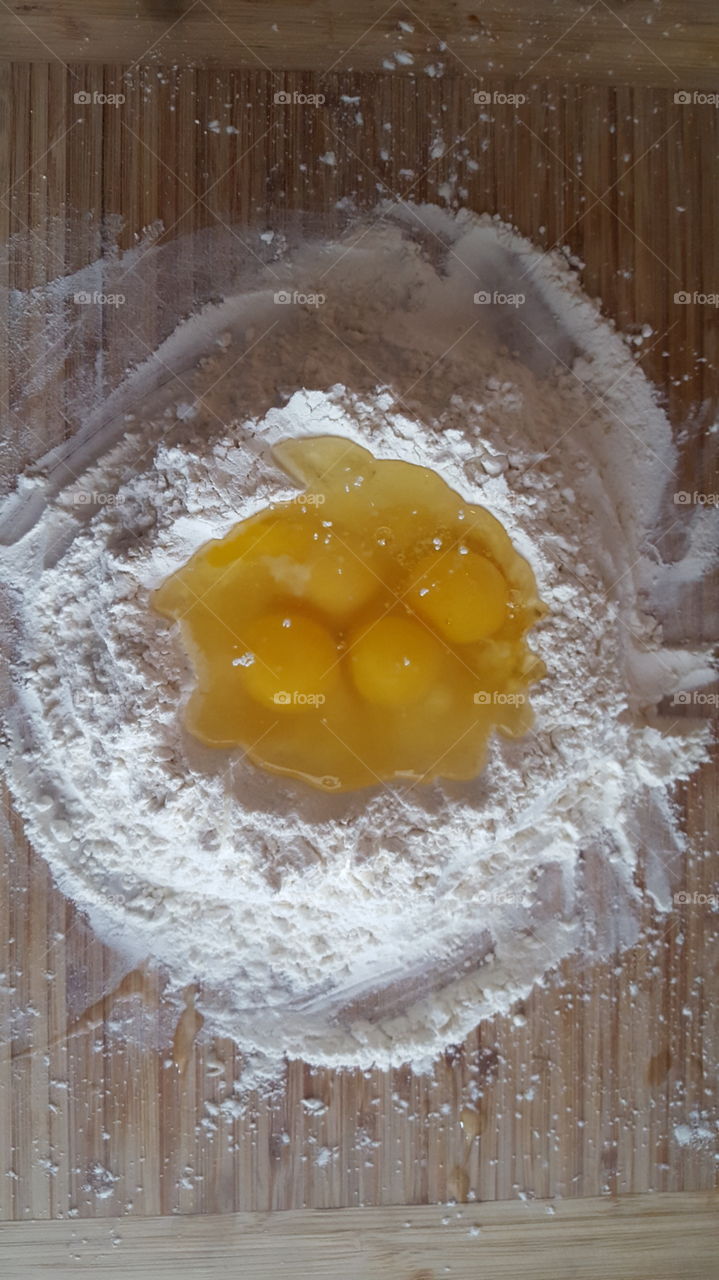 The start of making pasta