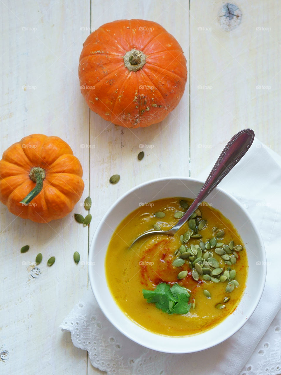 Healthy pumpkin soup