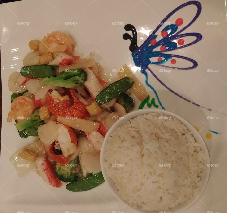 Asian seafood delight