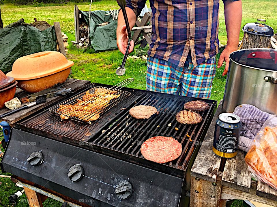 Barbecue outside! 