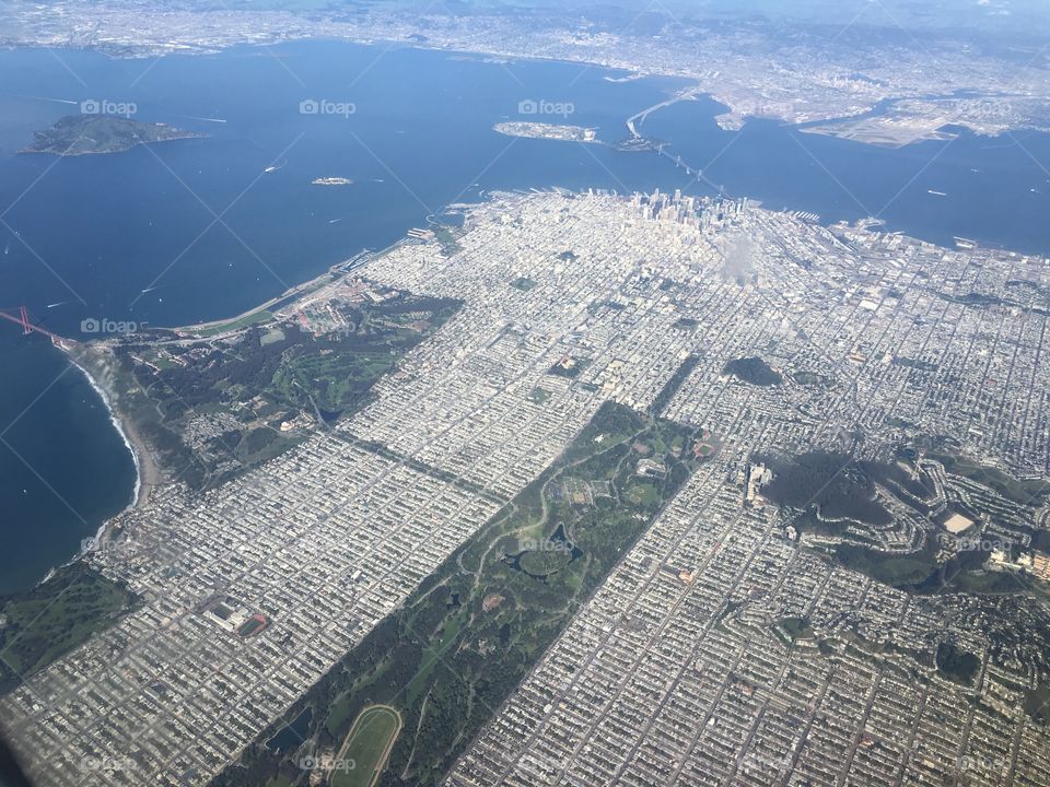 Aerial view of san francisco