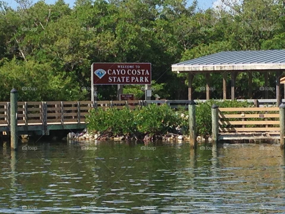 WELCOME TO CAYO COSTA STATE PARK sign