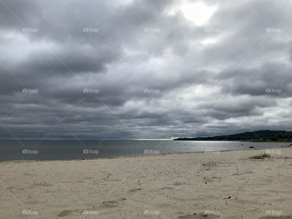 Beach and clouds 