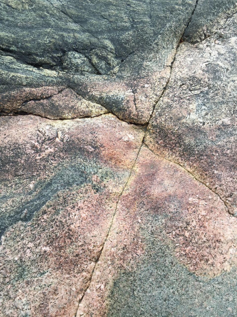 Close-up of a rock formation