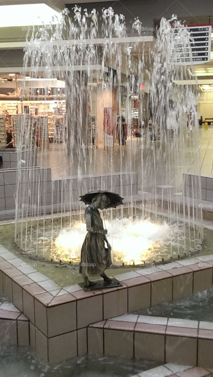 fountain with sculpture