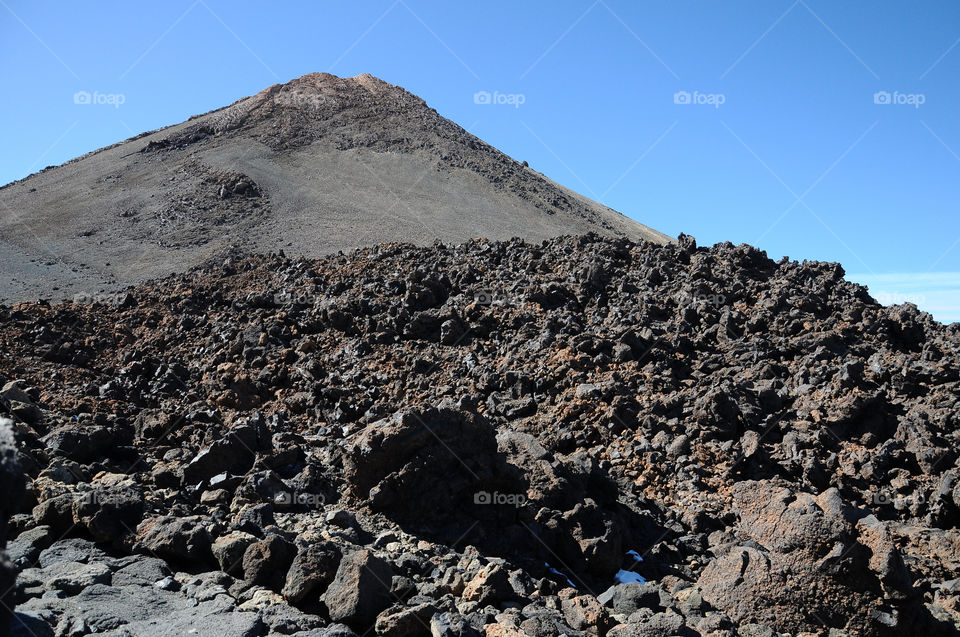 mountain rocks teide lava by robbidoh