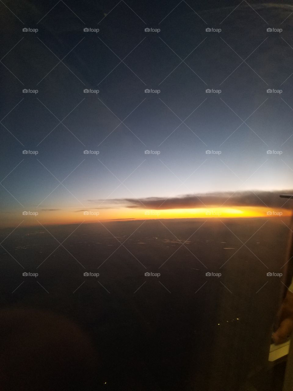 Sunset from Airplane