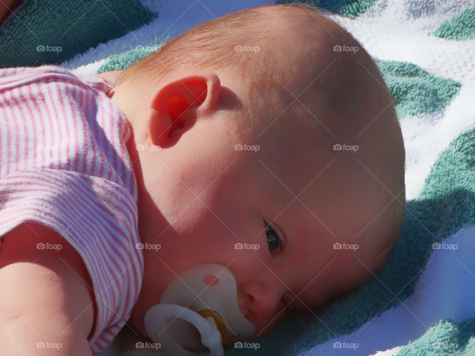 Resting Newborn Girl