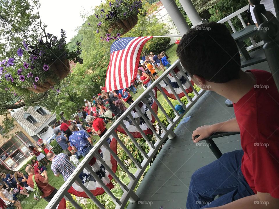 July 4th small town USA celebration 