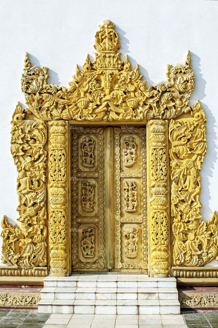 Gold door