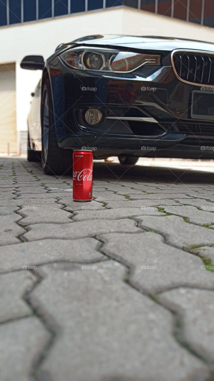 coke and car
