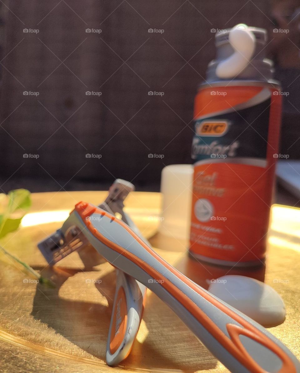 Shaving cream and razors