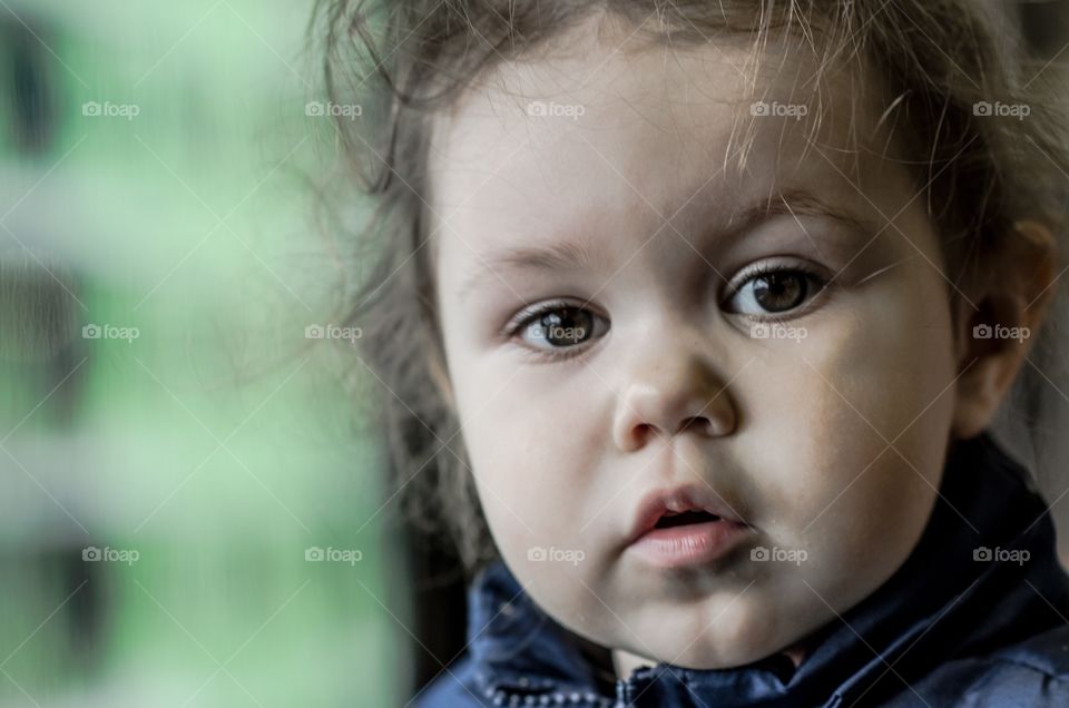 Portrait of baby girl