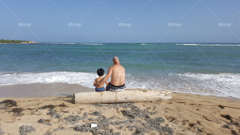 Father n son - beach time