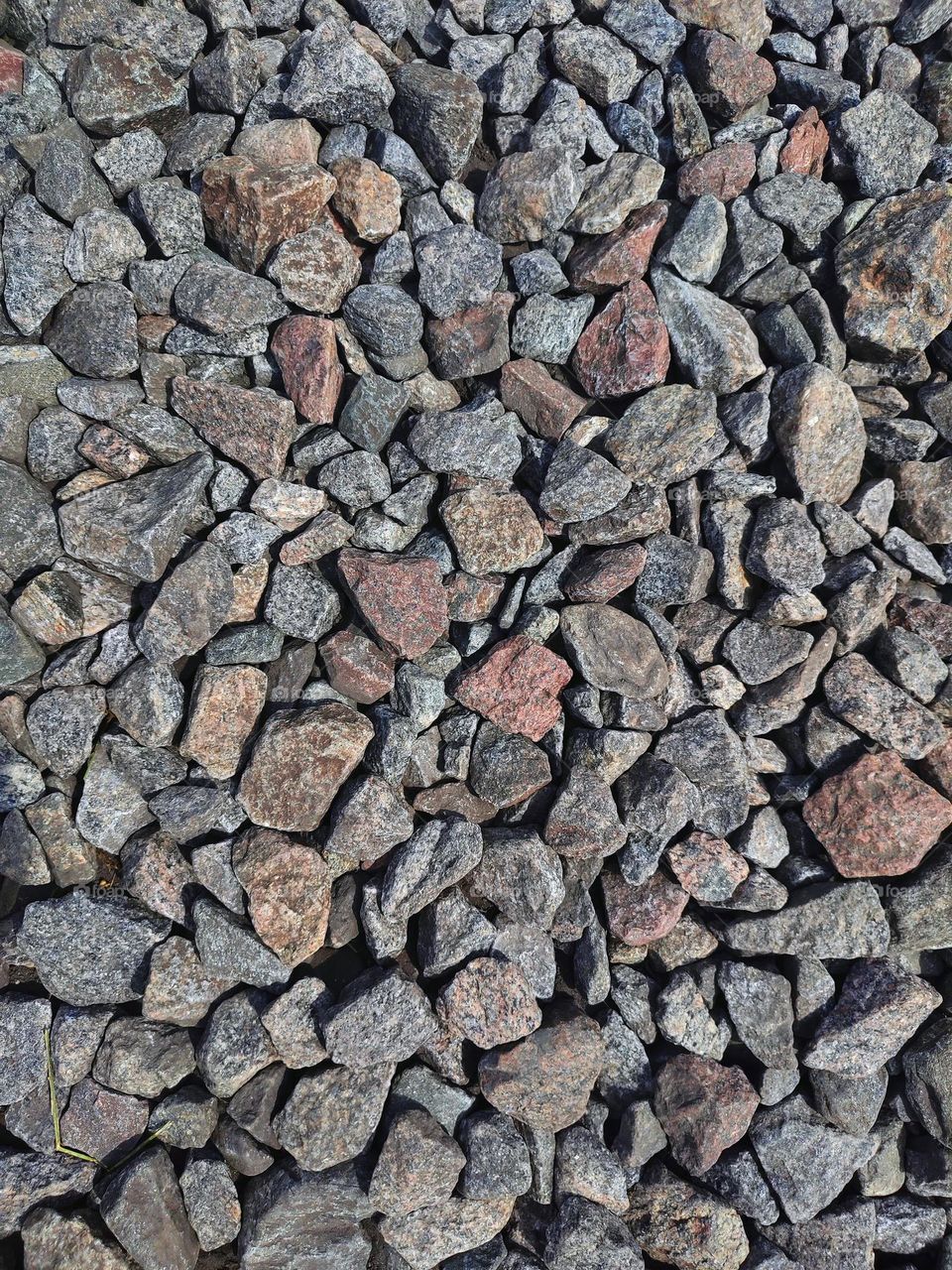 Macro photography, stone textures on the road