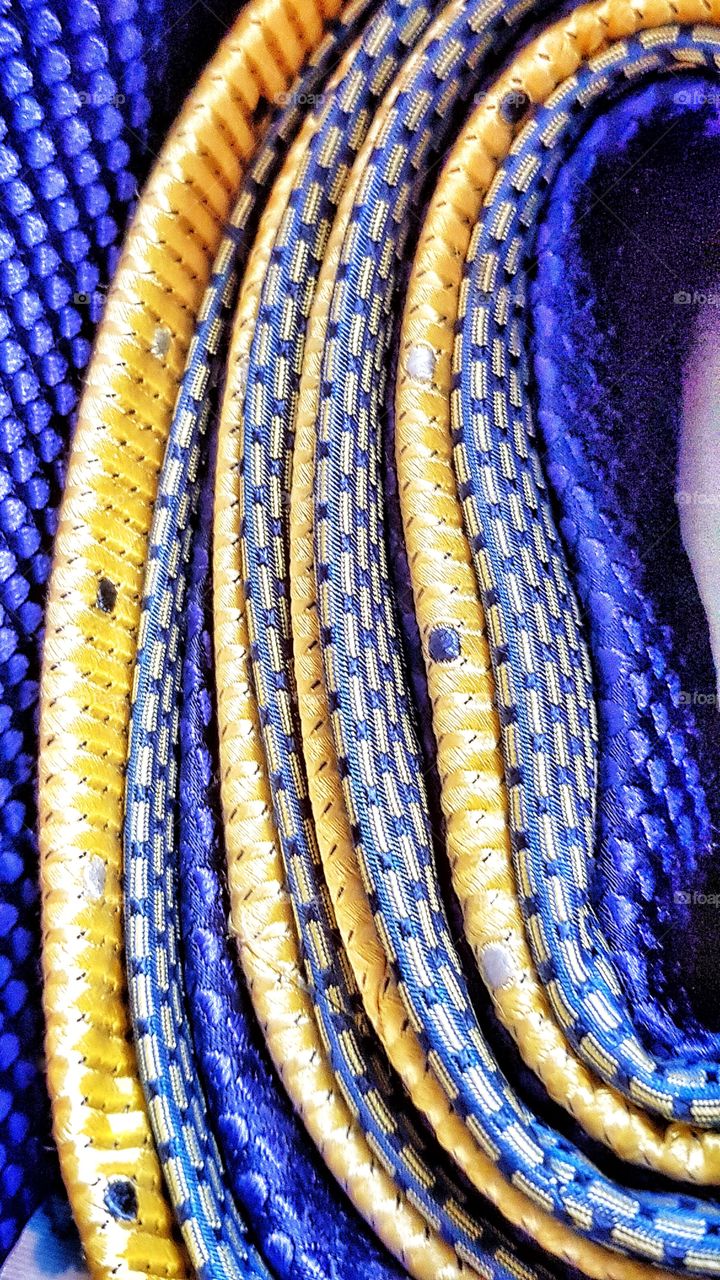 A selection of my neck ties wrapped around each other