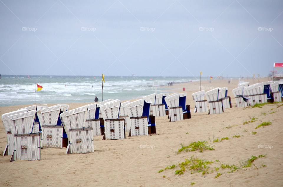 beach ocean chair sea by seeker