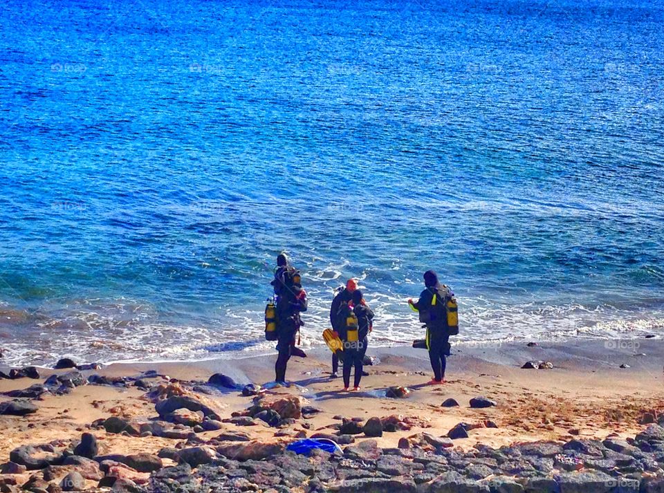 Sea divers, Lanzarote