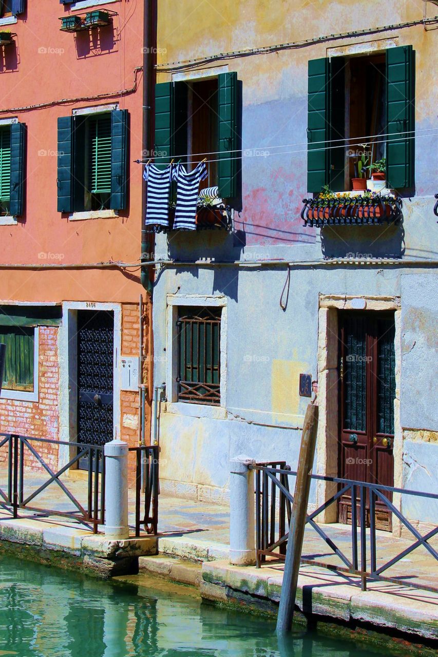 Gondolier's apartment window