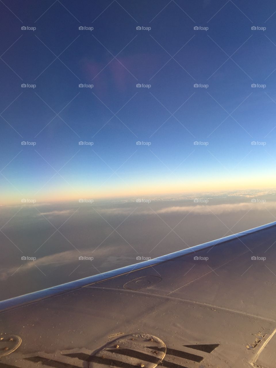 Sunrise over the clouds