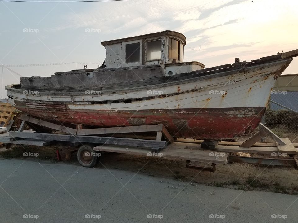 Dry Docked boat