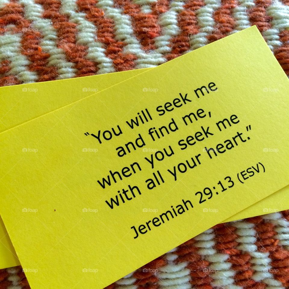 Jeremiah 29:13