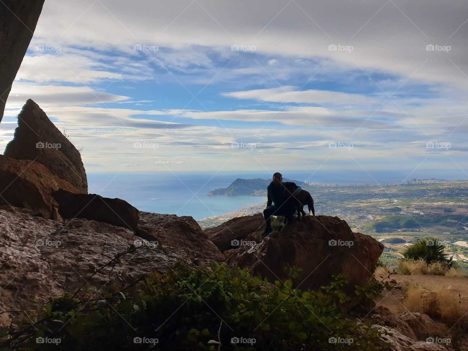 Mountain#rocks#sky#clouds#climb#travel#seaview