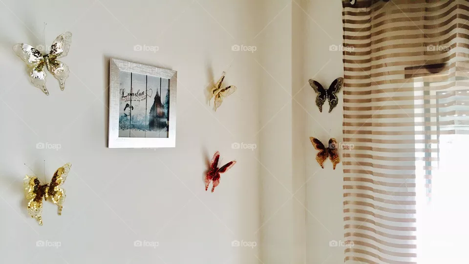 Butterflies all around, decoration 