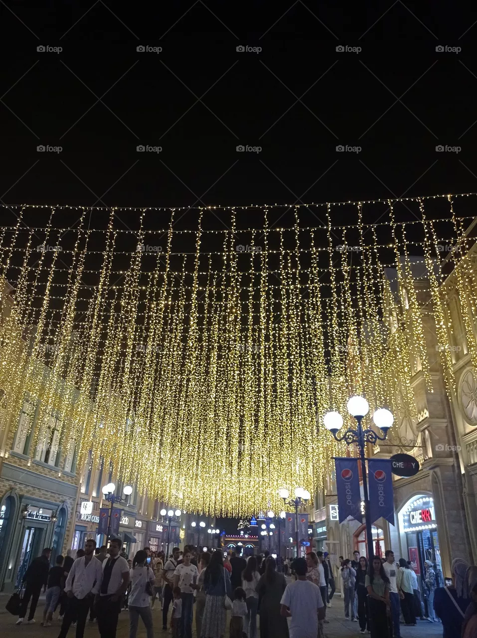 Yellov fairy lights
