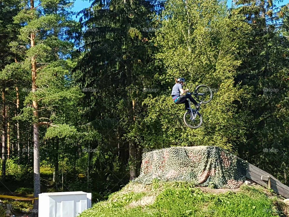 Alfa Bike Park, last landning.