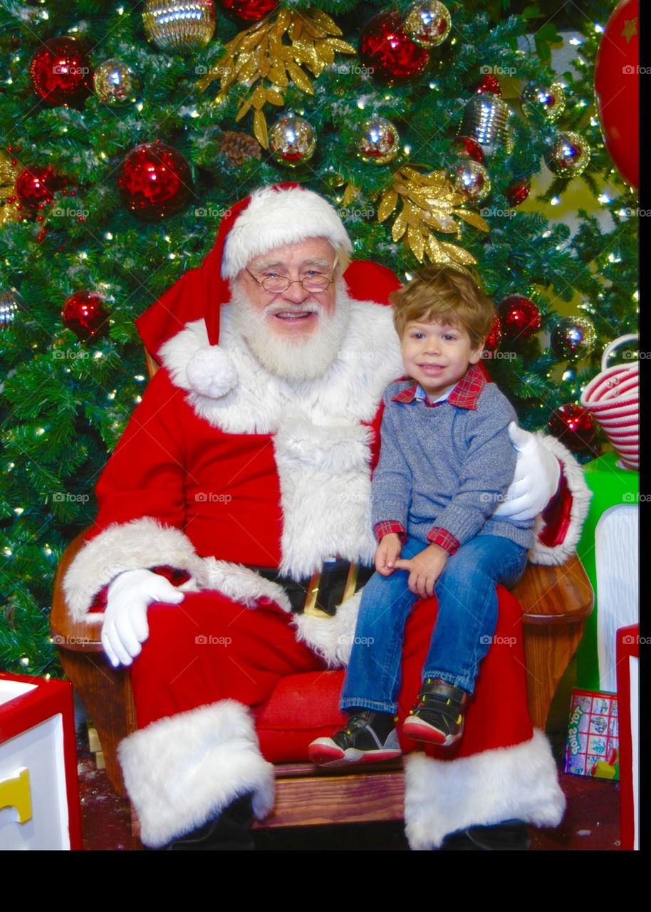 First Visit to See Santa!