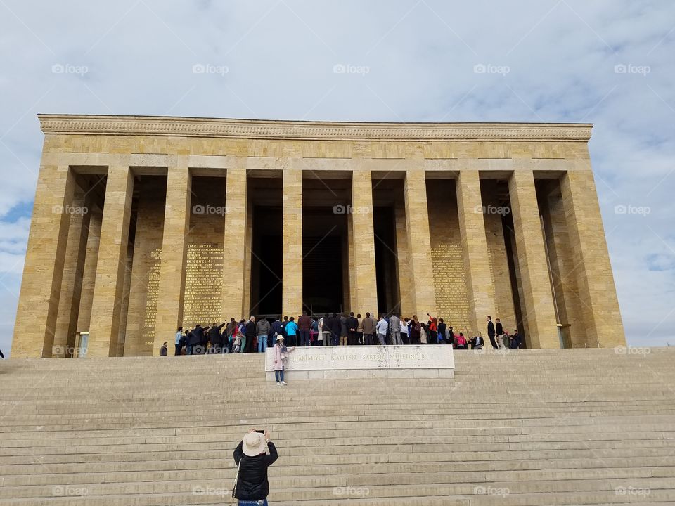 mausoleum of atatürk in Ankara Turkey