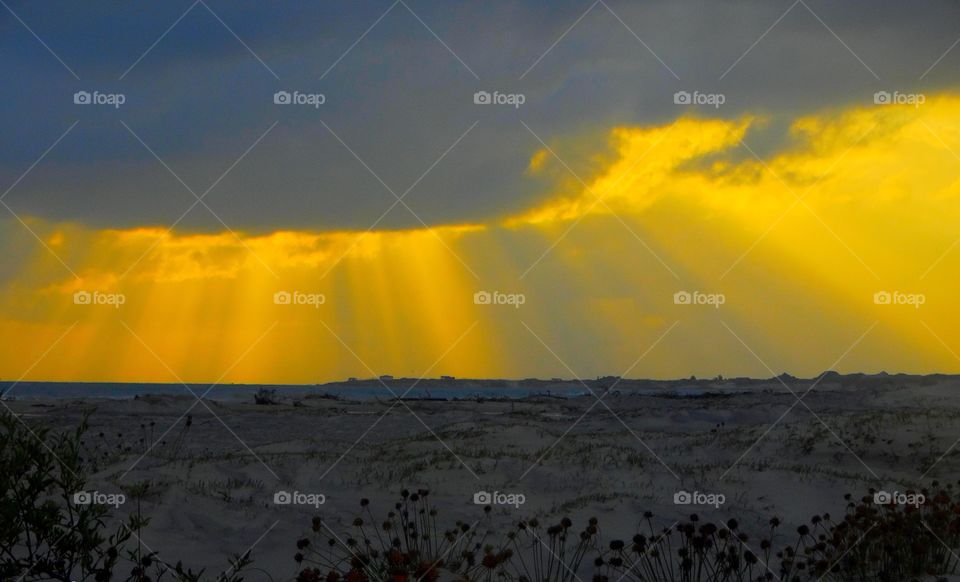 Sunrising on the beach. Another beautiful  sunrise on a Brazilian beach