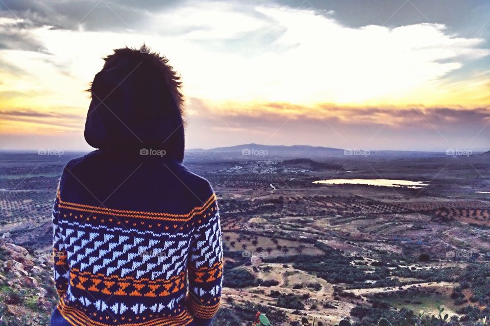 from the top of a mountain in tunisia 