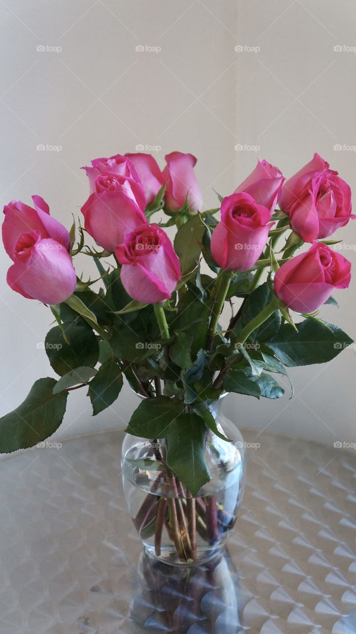 Pink bocquet of roses   