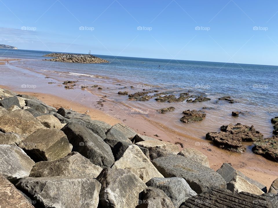 Second of about 5 photos of Sidmouth beaches, taken on the first day of Autumn 2020