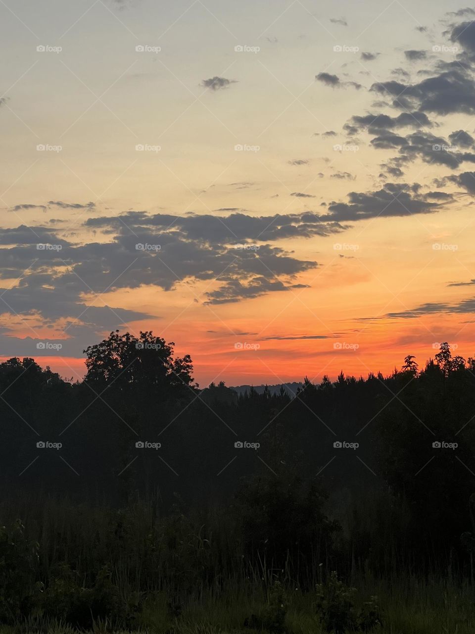 The morning colors as the sun rises on August 2, 2023.