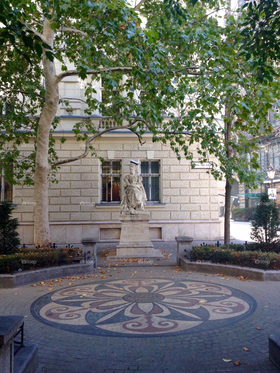 A statue in Budapest 