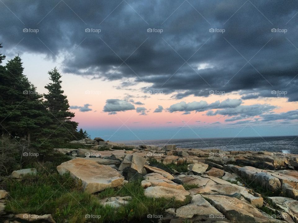 Acadia National Park Sunset 